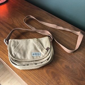 Small Brown Canvas Keen Bag